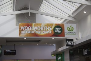 Corflute printed signs for Woolworths