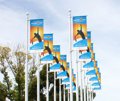 Ourdoor Light Pole Banners & Banner Brackets for the Australian Open Tennis
