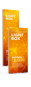 Portable lightboxes. Light box signs Australia