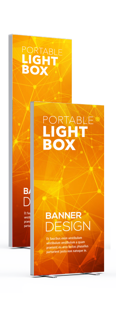 Portable lightboxes. Light box signs Australia
