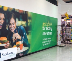 Shop Hoardings at Stockland Shopping Centre. Banners & Hoardings Printed.